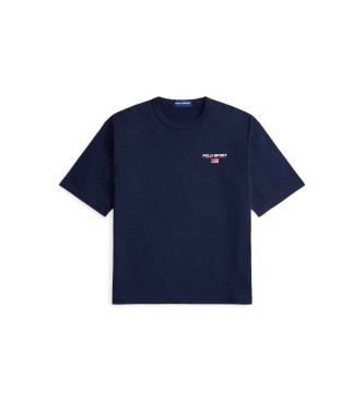 Polo Ralph Lauren Športna majica Polo v mornarski barvi, pletenina Relaxed Fit