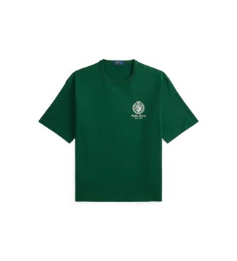 Polo Ralph Lauren T-shirt de malha em jersey verde de corte descontra�do