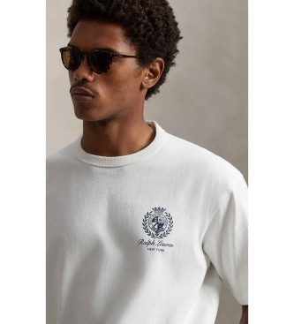 Polo Ralph Lauren T-shirt de corte descontra�do em malha de jersey branca