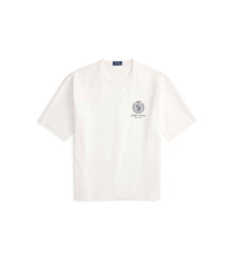 Polo Ralph Lauren T-shirt de corte descontra�do em malha de jersey branca
