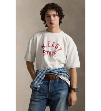 Polo Ralph Lauren T-shirt de corte descontra�do em malha de jersey branca