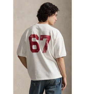 Polo Ralph Lauren T-shirt de corte descontra�do em malha de jersey branca