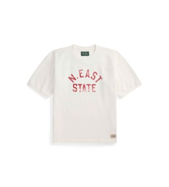 Polo Ralph Lauren T-shirt de corte descontra�do em malha de jersey branca