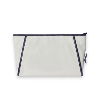 Polo Ralph Lauren Pochette Polo Play in tela canvas bianco