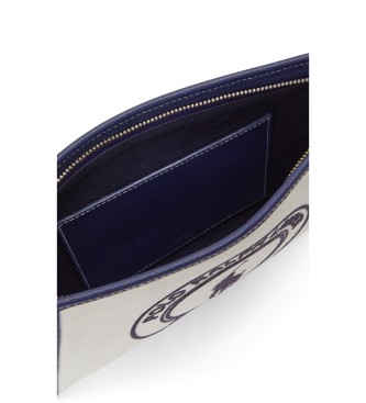 Polo Ralph Lauren Pochette Polo Play in tela canvas bianco