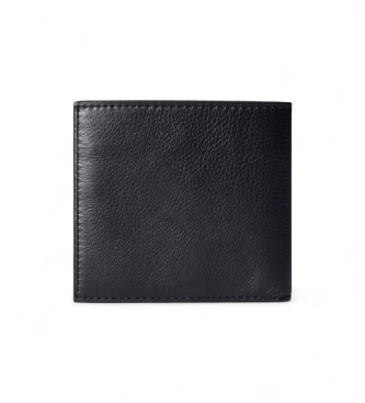 Polo Ralph Lauren Črna denarnica iz zrnatega usnja