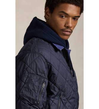 Polo Ralph Lauren Gewatteerd jacquard bomberjack marine