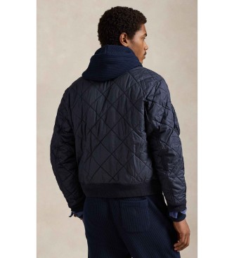 Polo Ralph Lauren Gewatteerd jacquard bomberjack marine