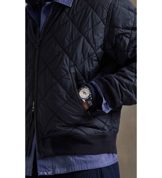 Polo Ralph Lauren Gewatteerd jacquard bomberjack marine