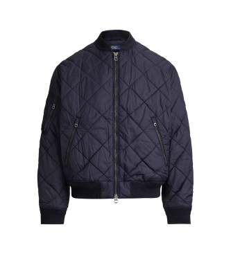 Polo Ralph Lauren Gewatteerd jacquard bomberjack marine