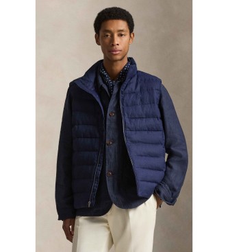 Polo Ralph Lauren Gilet Colden, lin bleu marine