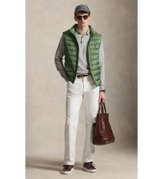Polo Ralph Lauren Colete Colden dobrável de plumas verde