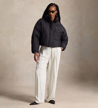 Polo Ralph Lauren Korte zwarte gewatteerde donsjas