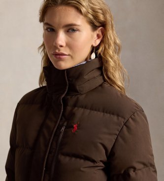 Polo Ralph Lauren Chaqueta acolchada de plumón marrón