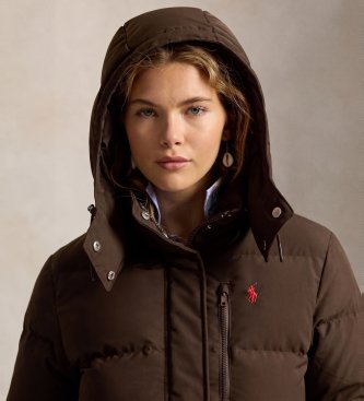 Polo Ralph Lauren Chaqueta acolchada de plumón marrón
