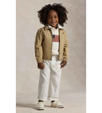 Polo Ralph Lauren Bayport-jack van bruine katoenpopeline