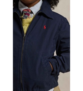 Polo Ralph Lauren Bayport-kavaj i marin bomullspoplin