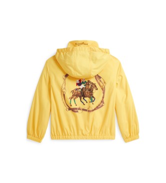 Polo Ralph Lauren Jas met capuchon en gele opdruk