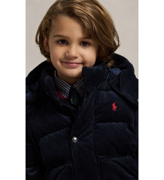 Polo Ralph Lauren Omvormbaar jack van dons en marineblauwe corduroy