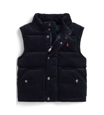 Polo Ralph Lauren Omvormbaar jack van dons en marineblauwe corduroy