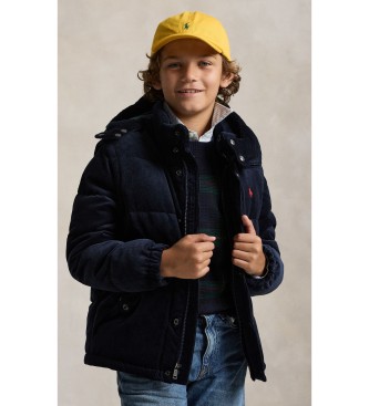 Polo Ralph Lauren Omvormbaar jack van dons en marineblauwe corduroy
