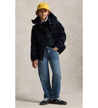 Polo Ralph Lauren Omvormbaar jack van dons en marineblauwe corduroy