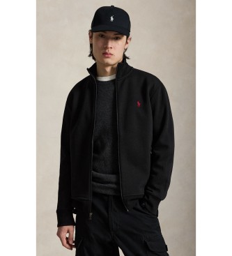 Polo Ralph Lauren Giacca da tuta in maglia doppia nera