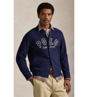 Polo Ralph Lauren Giacca in pile RL con logo blu navy