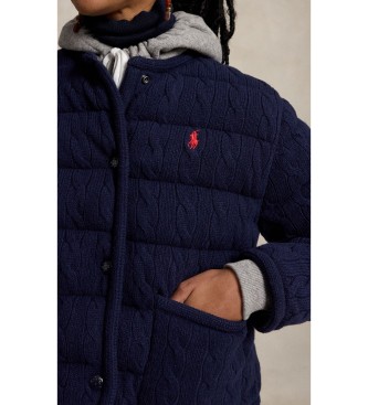 Polo Ralph Lauren Giacca in lana e cashmere con bottoni blu navy