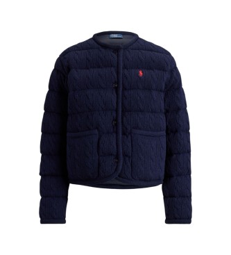 Polo Ralph Lauren Giacca in lana e cashmere con bottoni blu navy