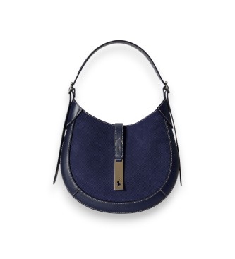 Polo Ralph Lauren Borsa Polo ID in camoscio blu marino