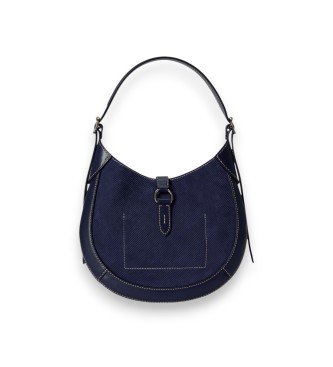 Polo Ralph Lauren Borsa Polo ID in camoscio blu marino