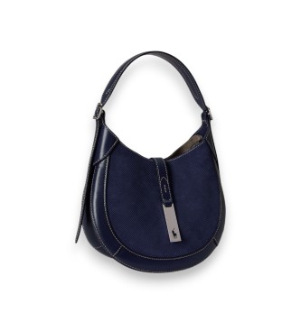 Polo Ralph Lauren Borsa Polo ID in camoscio blu marino