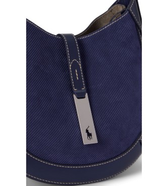 Polo Ralph Lauren Borsa Polo ID in camoscio blu marino