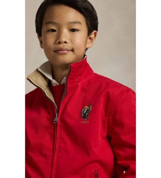 Polo Ralph Lauren Red Polo Bear reversible twill jacket
