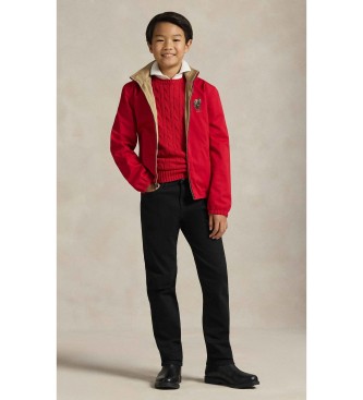 Polo Ralph Lauren Red Polo Bear reversible twill jacket