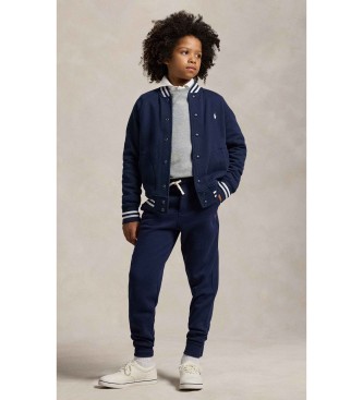 Polo Ralph Lauren Basebolljacka i marinbl� plysch