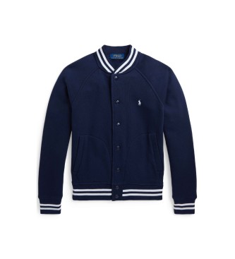 Polo Ralph Lauren Basebolljacka i marinbl� plysch