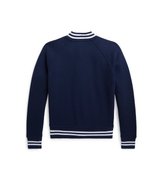Polo Ralph Lauren Basebolljacka i marinbl� plysch