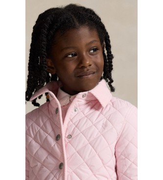 Polo Ralph Lauren Vattenavvisande, rosa, vadderad countryjacka