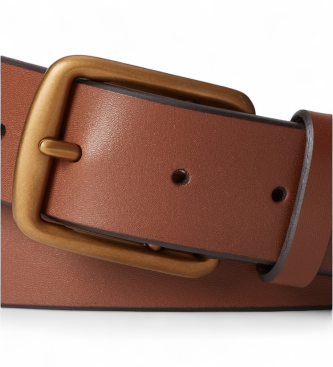 Polo Ralph Lauren Cintur�n de piel con caballo marr�n