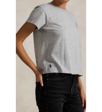 Polo Ralph Lauren Shrunken Fit classic knitted T-shirt grey