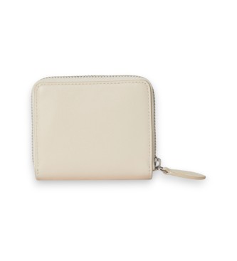 Polo Ralph Lauren Compact leather wallet with off-white Polo Bear