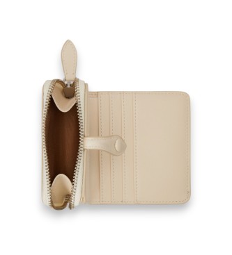 Polo Ralph Lauren Compact leather wallet with off-white Polo Bear