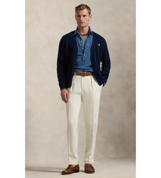 Polo Ralph Lauren C�rdigan de algod�n con cuello de pico marino