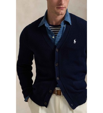 Polo Ralph Lauren C�rdigan de algod�n con cuello de pico marino