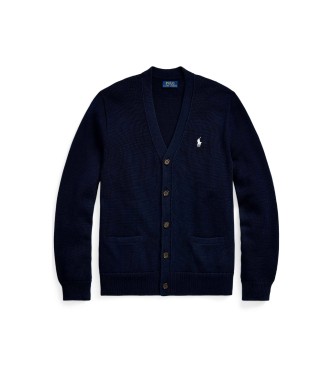 Polo Ralph Lauren C�rdigan de algod�n con cuello de pico marino