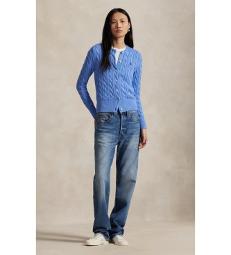 Polo Ralph Lauren Casaco de algod�o em malha de algod�o azul ecru