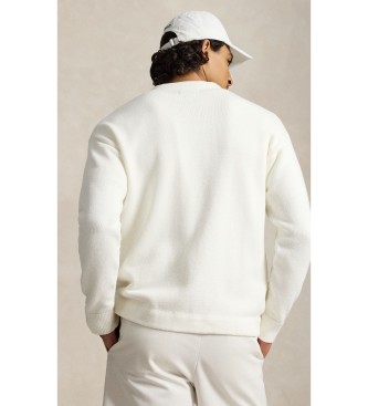 Polo Ralph Lauren Cardigan in cotone Relaxed Fit bianco