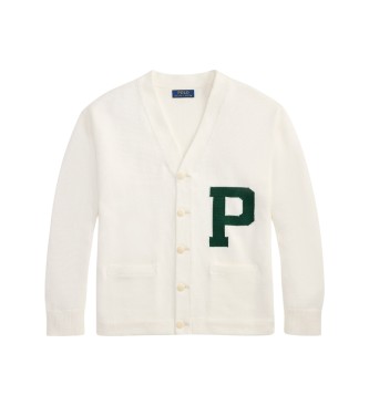 Polo Ralph Lauren Cardigan in cotone Relaxed Fit bianco
